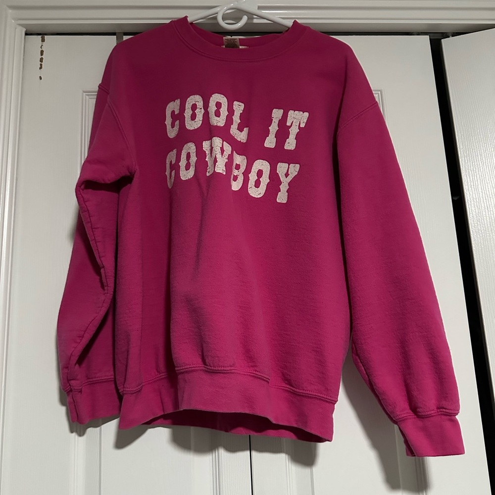 Altar'd State Pink Sweatshirt - Cool It Cowboy